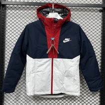 2025 NK Cotton Thickened warm Blue White Outdoor Jacket #P6加棉冲锋衣