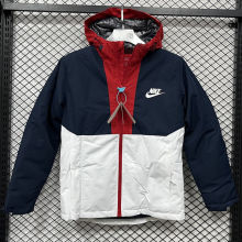 2025 NK Cotton Thickened warm Blue White Outdoor Jacket #P6加棉冲锋衣