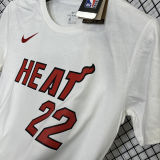 2025 Miami HEAT BUTLER #22 White High Quality Casual T-Shirt T156