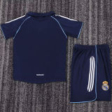 2005/06 RM Away Blue Retro Kids Soccer Jersey