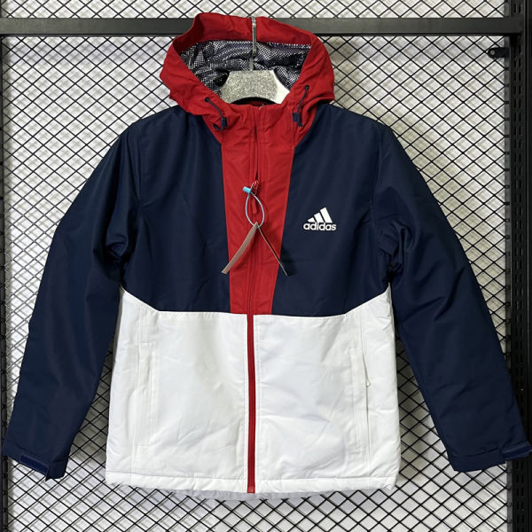 2025 AD Cotton Thickened warm Blue White Outdoor Jacket #P5加棉冲锋衣