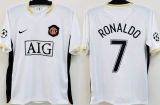 2006/07 M Utd Away White Retro Player Version Soccer Jersey 球员版