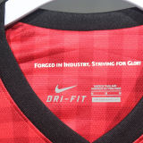 2012/13 M Utd Home Red Retro Player Version Long Sleeve Soccer Jersey 球员版长袖