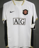 2006/07 M Utd Away White Retro Player Version Soccer Jersey 球员版