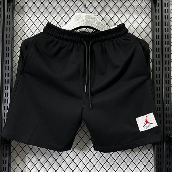 2025 Jordan Black Pure Cotton Fabric Casual Short Pants M001 红标