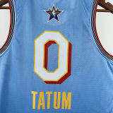 2025 ALL-STAR TATUM # 0  Baby Blue NBA Jerseys