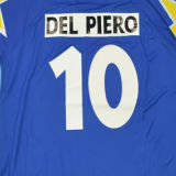 1995/96 JUV Away Blue Retro Long Sleeve Soccer Jersey