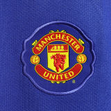 2008/2009 M Utd Third Blue Retro Player Version Long Sleeve Jersey 球员版长袖
