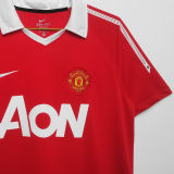 ROONEY #10 M Utd Home Red Retro Soccer Jersey 2010/11  欧冠字体和旧款欧冠章