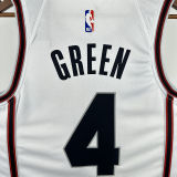 2025 Rockets GREEN #4 White City Edition NBA Jersey