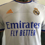2021/22 RM Home White Player Version Soccer Jersey