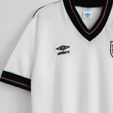 1984/1987 England Home White Retro Soccer Jersey