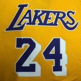 Lakers BRYANT #24 Retro Yellow NBA Girl Jersey