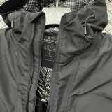 2025 NK Cotton Thickened warm Black Outdoor Jacket #P6加棉冲锋衣