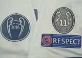 2016/17 RM White Home Retro Long Sleeve Soccer Jersey