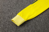 2025/26 AA Yellow Hoody Thickened Fluff Zipper Jacket Tracksuit