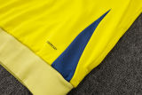 2025/26 AA Yellow Hoody Thickened Fluff Zipper Jacket Tracksuit