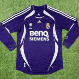 2006/07 RM Away Purple Long Sleeve Retro Jersey