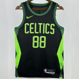 2025 Celtics QUETA #88  Black City Edition NBA Jerseys