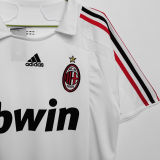 2007/08 AC Milan Away White Retro Soccer Jersey