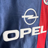 2001/2002 PSG Home Retro Long Sleeve Soccer Jersey