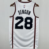 2025 Rockets SENGUN #28 White City Edition NBA Jersey