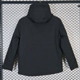 2025 UA Cotton Thickened Warm Black Outdoor Jacket  #A803加棉冲锋衣