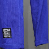 2008/2009 M Utd Third Blue Retro Player Version Long Sleeve Jersey 球员版长袖