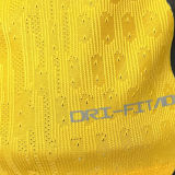 2024/25 In Milan Third Yellow Player Version Long Sleeve Soccer Jersey