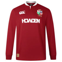 2025 The British & Irish Lions Home Red Long Sleeve Rugby Shirt 红狮子