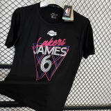 2025 Lakers JAMES #6 Black High Quality Casual T-Shirt  T163