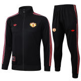 2025/26 M Utd Black Jacket Tracksuit