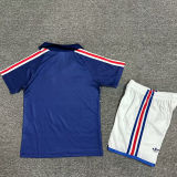 1982/84 France Home Blue Kids Retro Soccer Jersey