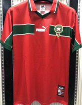 1998 Morocco Red Retro Soccer Jersey