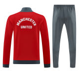 2025 M Utd Red Retro Jacket Tracksuit
