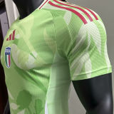 2025 Italy UEFA Women's Euro Green Away Player Version Soccer Jersey