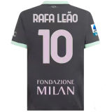 RAFA LEãO #10 AC Milan Third Fans Soccer Jersey 2024/25 带号下广告 意甲字体 ★★