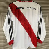 2013/14 River Plate Home Retro Long Sleeve Soccer Jersey