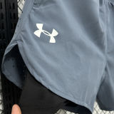 2025/26 UA Casual Double Layer Short Pants   D2501 蓝色双层短裤