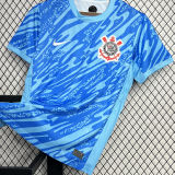 2024/25 Corinthians Blue Goalkeeper Soccer Jersey