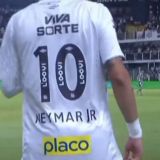 NEYMAR JR #10 Santos 1:1 Quality Fans White Home 2024/25 (All Sponsor 全广告)
