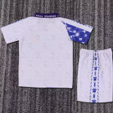 1966/97 RM Home White Blue Retro Kids Soccer Jersey