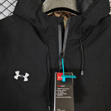 2025 UA Cotton Thickened Warm Black Outdoor Jacket  #A803加棉冲锋衣