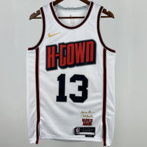 2025 Rockets HARDEN #13 White City Edition NBA Jersey