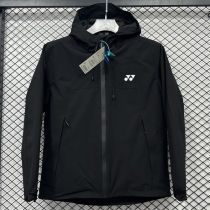 2025 Yonex Cotton Thickened Warm Black Outdoor Jacket #A804加棉冲锋衣