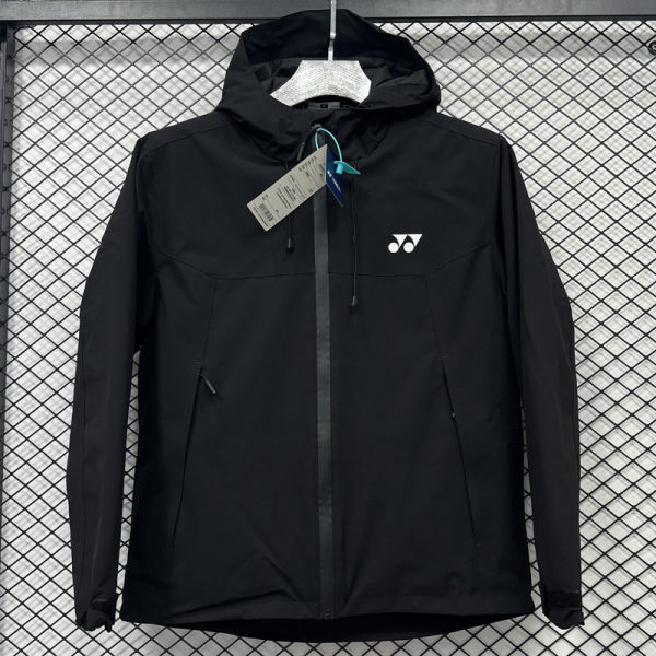 2025 Yonex Cotton Thickened Warm Black Outdoor Jacket #A804加棉冲锋衣