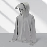 Glacier ash  # New Ice Thin Series Elastic Sunscreen Clothing