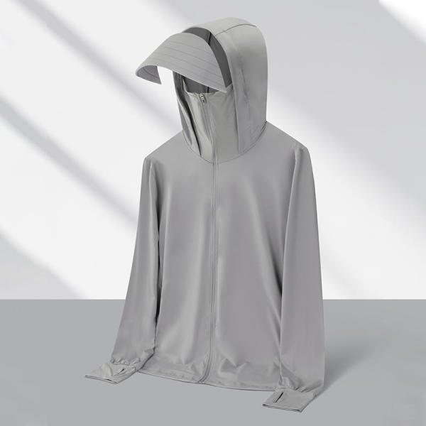 Glacier ash  # New Ice Thin Series Elastic Sunscreen Clothing