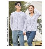 Maple Leaf White#Couple's Sunscreen Clothes for Men and Women, Jiaoxia Same Style
