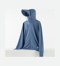 Iron stone blue-Couple's sun protection clothing for men and women, UV resistant summer ice silk fishing sun protection clothing jacket